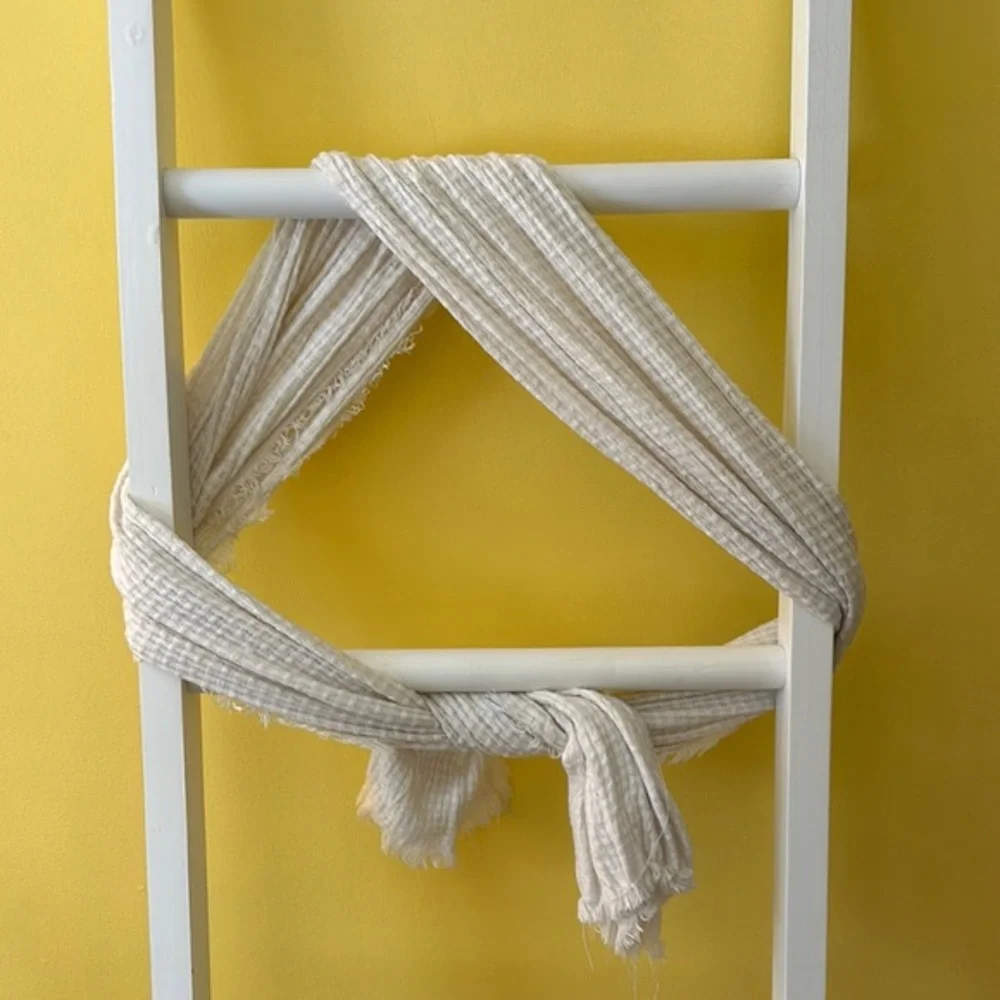 Striped Beige Scarf